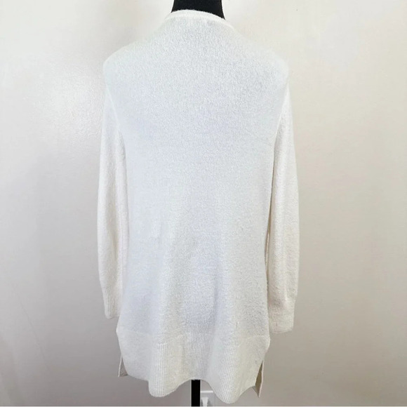 Madewell Merino Wool Alpaca Open Front White Cardigan - Picture 5 of 16